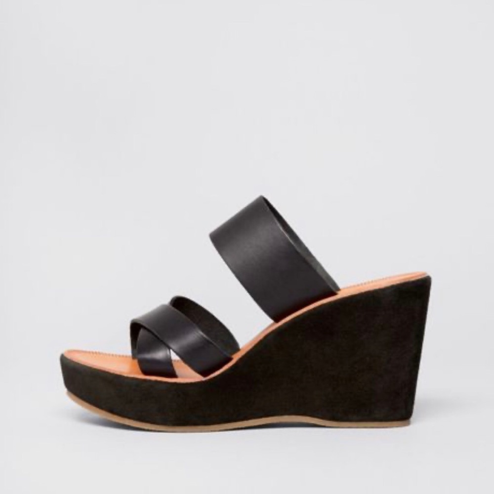 Joie A La Plage Sapruzzo Black Strap Sandals Wedge